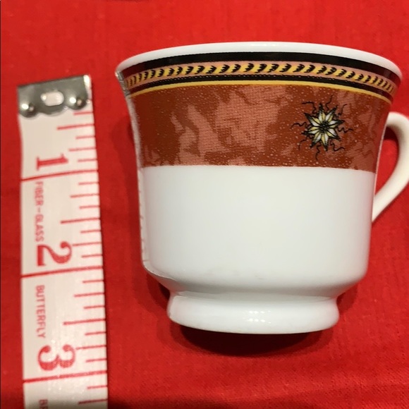 Porcelain set of 6 coffee cups and saucers - Picture 8 of 16